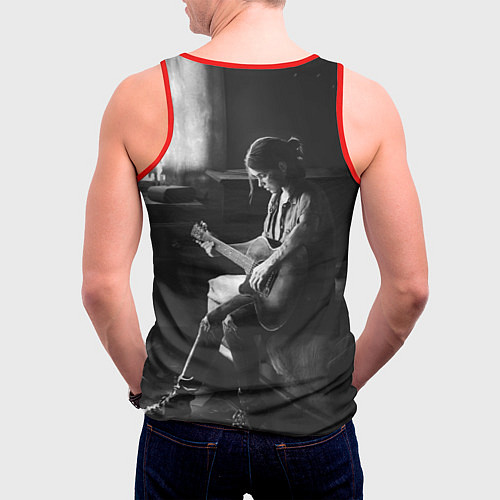 Мужская майка без рукавов THE LAST OF US PART 2 ЭЛЛИ / 3D-Красный – фото 4