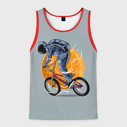 Мужская майка без рукавов Космический велосипедист Z