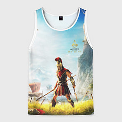 Майка-безрукавка мужская AssassinS Creed Origins odyssey, цвет: 3D-белый