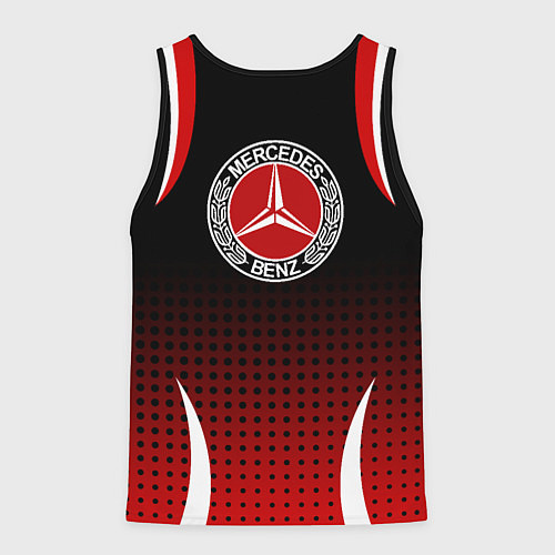 Мужская майка без рукавов Mercedes-Benz / 3D-Черный – фото 2