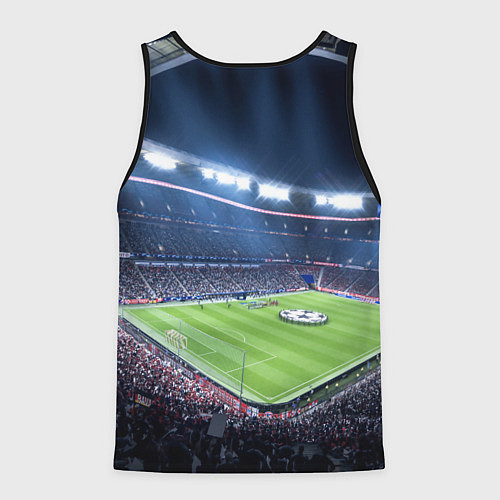 Мужская майка без рукавов FC MILAN / 3D-Черный – фото 2