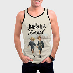 Майка-безрукавка мужская The umbrella academy, цвет: 3D-черный — фото 2