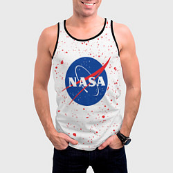 Майка-безрукавка мужская NASA НАСА, цвет: 3D-черный — фото 2