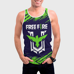 Майка-безрукавка мужская FREE FIRE ФРИ ФАЕР, цвет: 3D-белый — фото 2