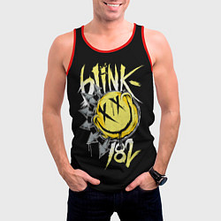 Майка-безрукавка мужская Blink 182, цвет: 3D-красный — фото 2