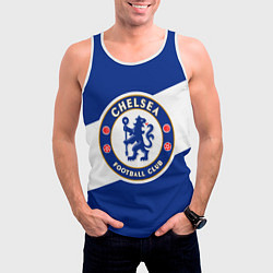 Майка-безрукавка мужская Chelsea SPORT, цвет: 3D-белый — фото 2