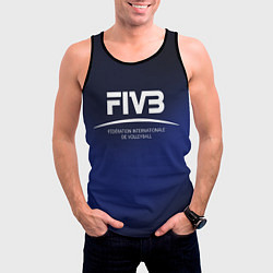 Майка-безрукавка мужская FIVB Volleyball, цвет: 3D-черный — фото 2