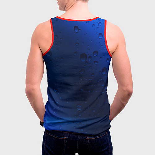 Мужская майка без рукавов TOYOTA ТОЙОТА / 3D-Красный – фото 4