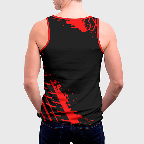 Мужская майка без рукавов LEXUS ЛЕКСУС / 3D-Красный – фото 4