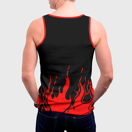 Мужская майка без рукавов YOU DIED / 3D-Красный – фото 4