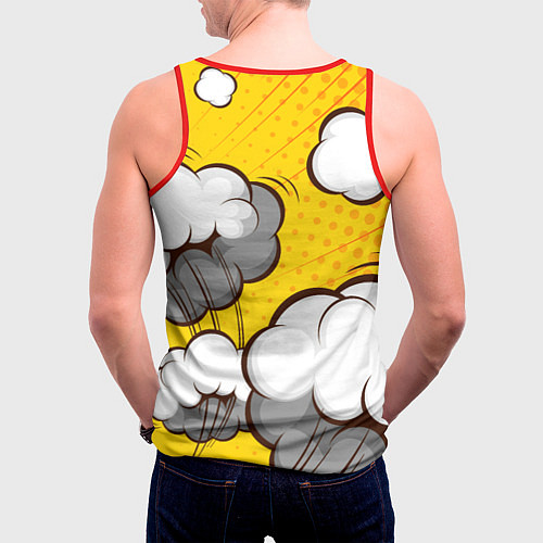 Мужская майка без рукавов Pikachu / 3D-Красный – фото 4