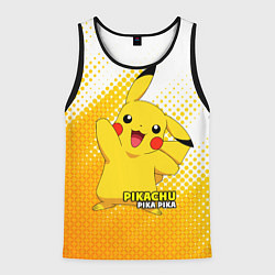 Мужская майка без рукавов Pikachu Pika Pika