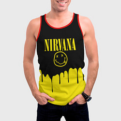 Майка-безрукавка мужская Nirvana, цвет: 3D-красный — фото 2