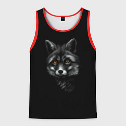 Майка-безрукавка мужская Лиса, цвет: 3D-красный