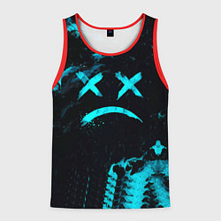 Майка-безрукавка мужская Lil Peep, цвет: 3D-красный