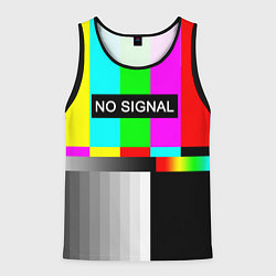 Майка-безрукавка мужская NO SIGNAL, цвет: 3D-черный