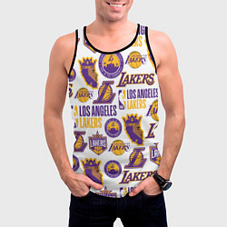 Майка-безрукавка мужская LAKERS LOGO, цвет: 3D-черный — фото 2