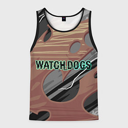 Майка-безрукавка мужская Watch Dogs, цвет: 3D-черный