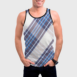 Майка-безрукавка мужская Шотландка Z, цвет: 3D-черный — фото 2