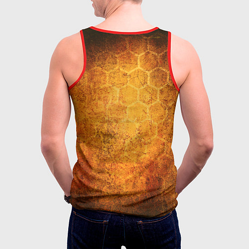 Мужская майка без рукавов Ванпанчмен / 3D-Красный – фото 4