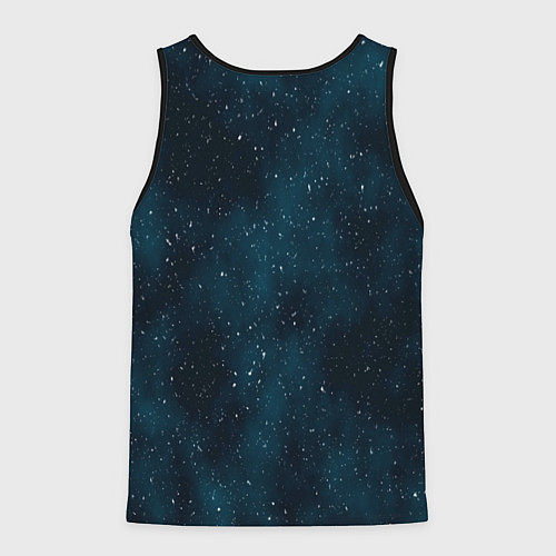 Мужская майка без рукавов Плоская Земля шах и мат / 3D-Черный – фото 2