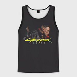 Майка-безрукавка мужская Киберпанк 2077, цвет: 3D-черный
