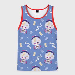 Майка-безрукавка мужская Genshin Impact, цвет: 3D-красный