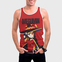 Майка-безрукавка мужская Megumin, цвет: 3D-белый — фото 2