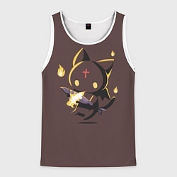 Майка-безрукавка мужская Чомусуке, цвет: 3D-белый