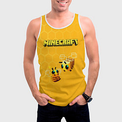 Майка-безрукавка мужская Minecraft, цвет: 3D-белый — фото 2