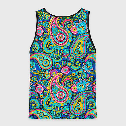 Мужская майка без рукавов Славянские Узоры / 3D-Черный – фото 2