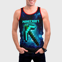 Майка-безрукавка мужская Minecraft, цвет: 3D-красный — фото 2