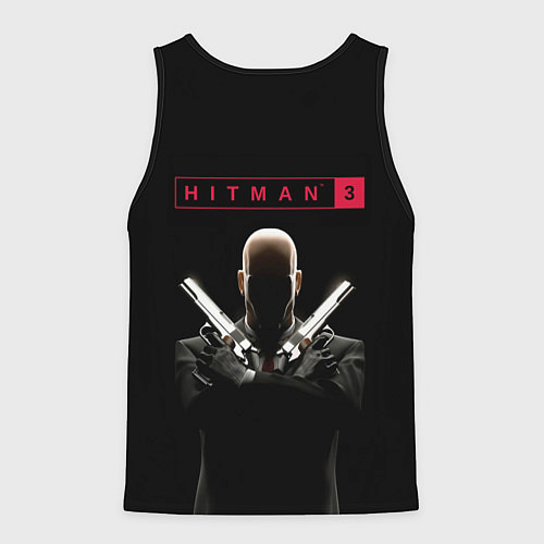 Мужская майка без рукавов Hitman III / 3D-Черный – фото 2