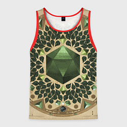 Майка-безрукавка мужская DnD Dices: Pattern, цвет: 3D-красный