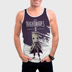 Майка-безрукавка мужская Mono, цвет: 3D-белый — фото 2