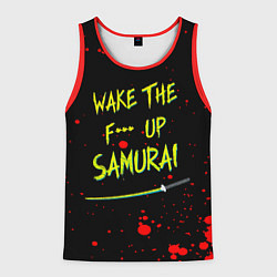 Мужская майка без рукавов WAKE THE F*** UP SAMURAI