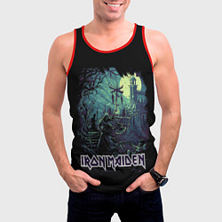 Майка-безрукавка мужская IRON MAIDEN, цвет: 3D-красный — фото 2