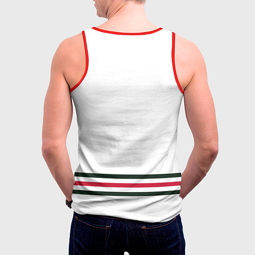 Мужская майка без рукавов Чикаго Блэкхокс Форма1 / 3D-Красный – фото 4