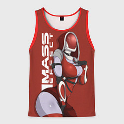 Майка-безрукавка мужская Mass effect, цвет: 3D-красный