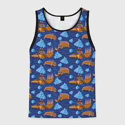 Майка-безрукавка мужская Весна, но все еще снежная, цвет: 3D-черный