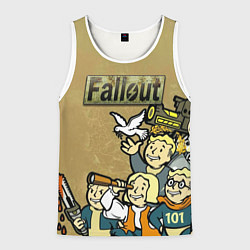 Майка-безрукавка мужская Волтбои, цвет: 3D-белый