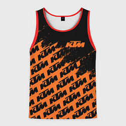 Майка-безрукавка мужская KTM КТМ, цвет: 3D-красный
