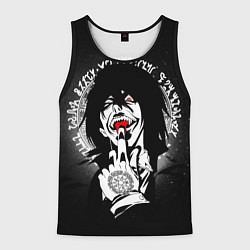 Майка-безрукавка мужская Хеллсинг, Алукард, цвет: 3D-черный