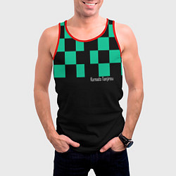 Майка-безрукавка мужская Kamado Tanjirou Kimetsu no Yaiba, цвет: 3D-красный — фото 2