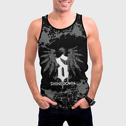 Майка-безрукавка мужская Shinedown, цвет: 3D-черный — фото 2