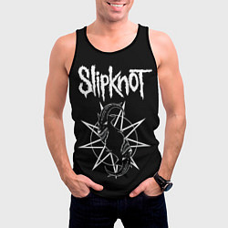 Майка-безрукавка мужская Skipknot Козел, цвет: 3D-черный — фото 2