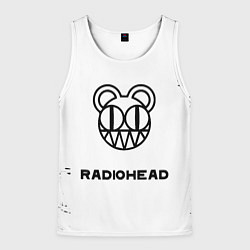 Майка-безрукавка мужская Radiohead, цвет: 3D-белый