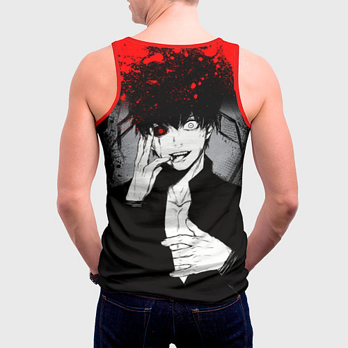 Мужская майка без рукавов ТОКИЙСКИЙ ГУЛЬ TOKYO GHOUL / 3D-Красный – фото 4