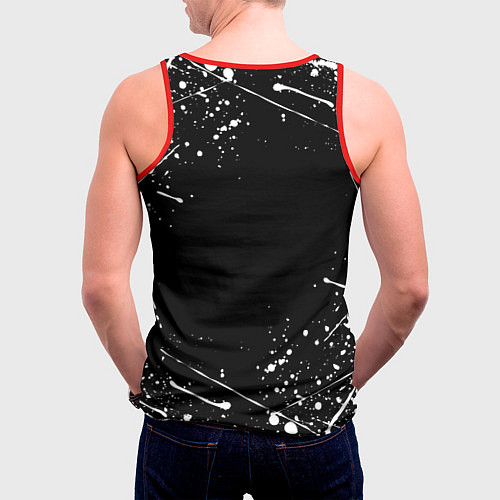 Мужская майка без рукавов 7 СМЕРТНЫХ ГРЕХОВ МЕЛИОДАС / 3D-Красный – фото 4