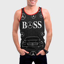 Майка-безрукавка мужская BOSS MERCEDES-BENZ, цвет: 3D-красный — фото 2